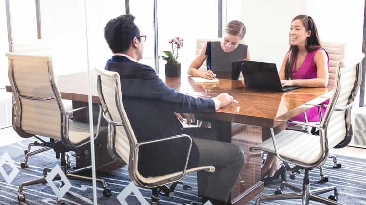 Photo of a meeting in a conference room