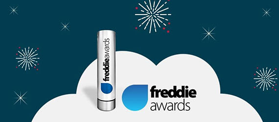 Freddie Award statue for beste kredittkort