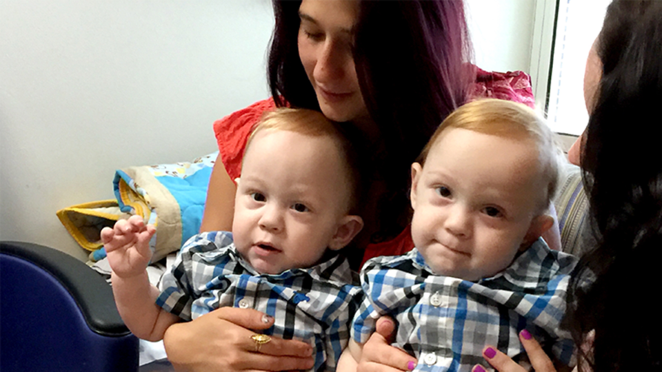 Formerly conjoined twin boys Carter and Conner