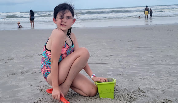 Pediatric brain tumor patient Kairi