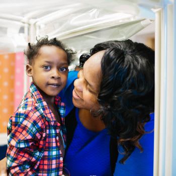 Pediatric heart rhythm disorder patient with provider