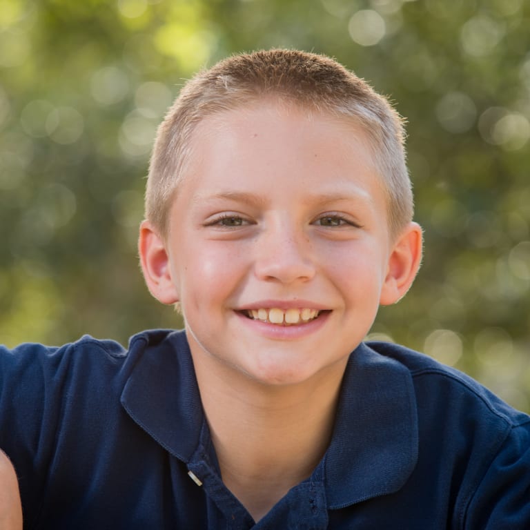 Pediatric patient Ethan Brockman