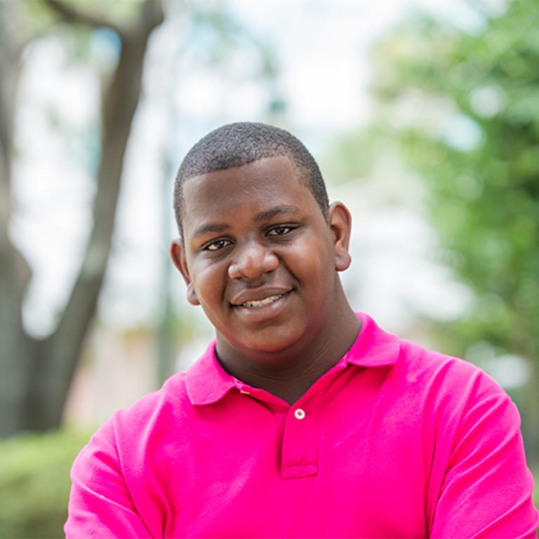Pediatric ischemic stroke patient Jordan Mason