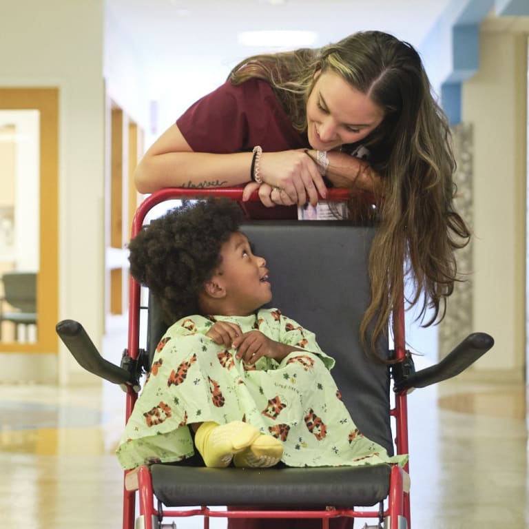 pediatric patient with provider