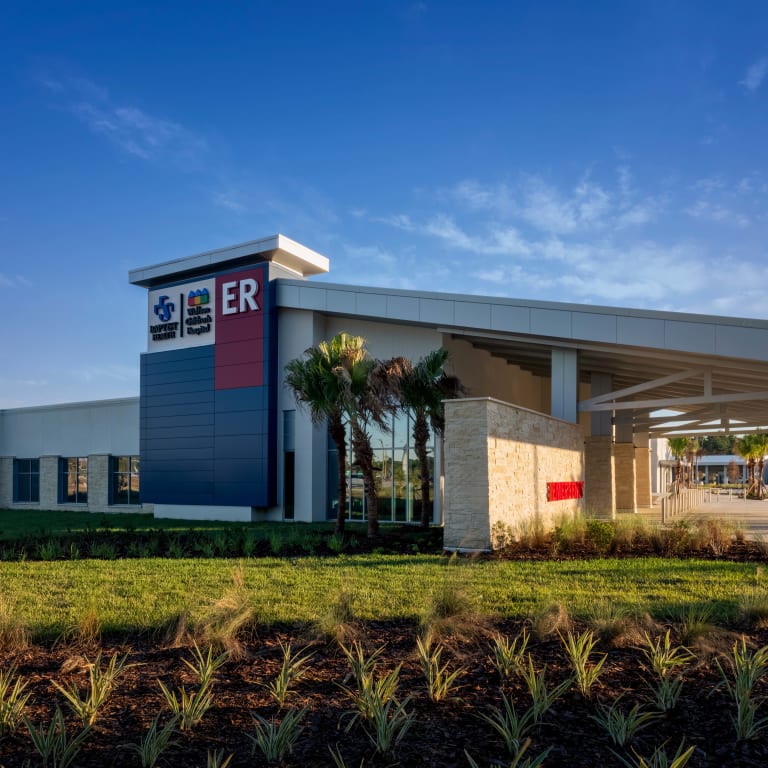 exterior of Nassau Crossing ER