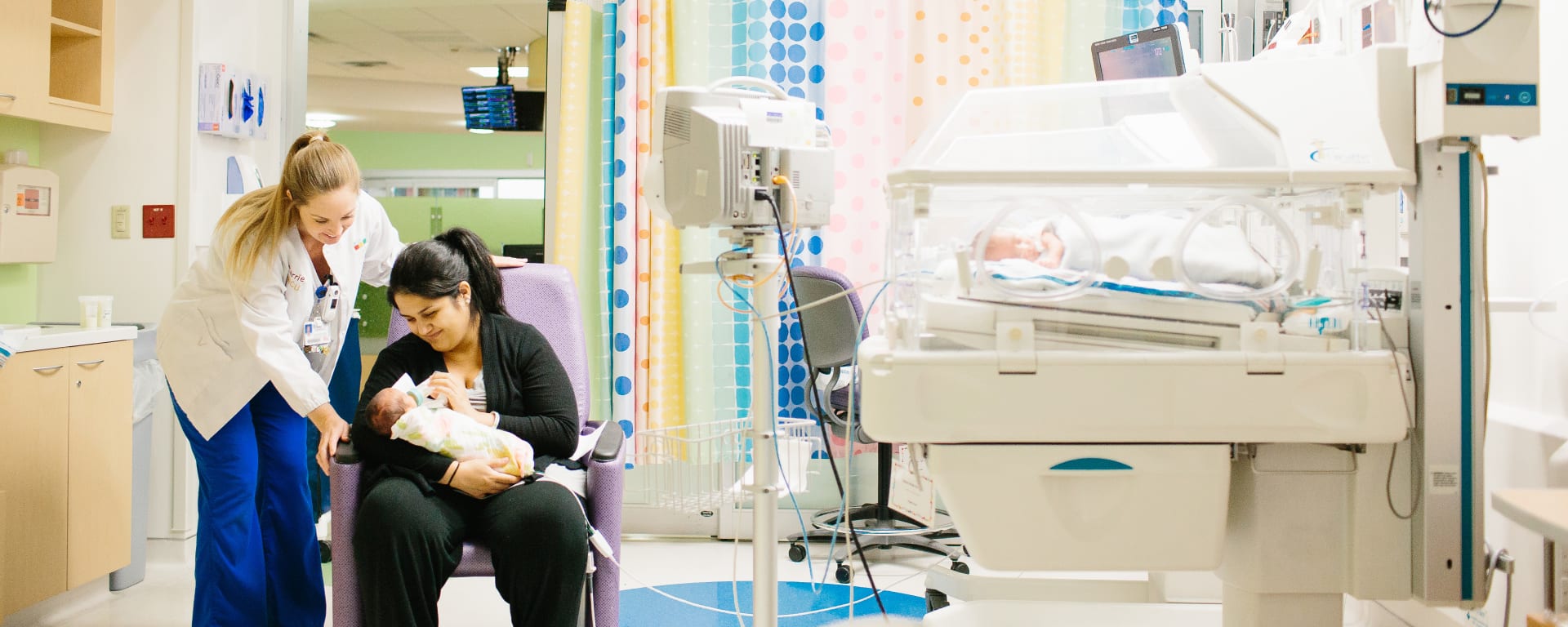 Parent with child in NICU