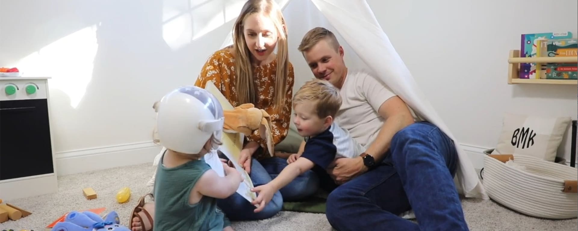 Family with pediatric craniosynostosis patient