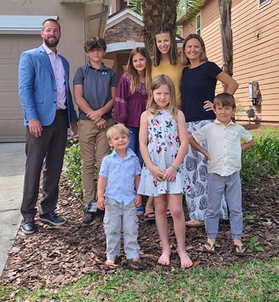 Calvin and his family
