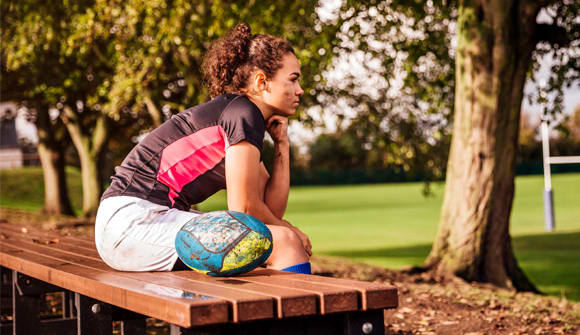 Teen athletes may feel stressed out under pressure.