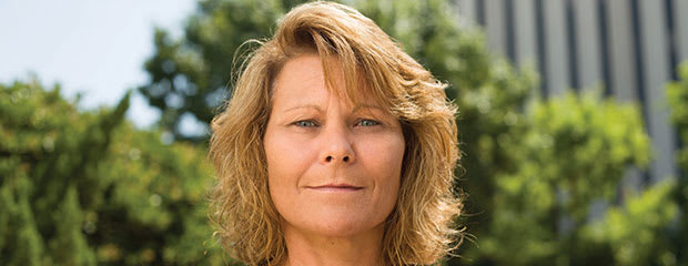 closeup of smiling woman