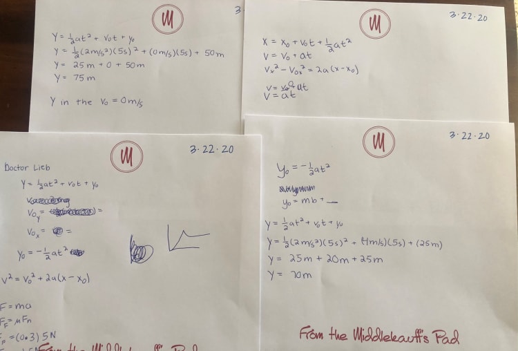 physics calculations