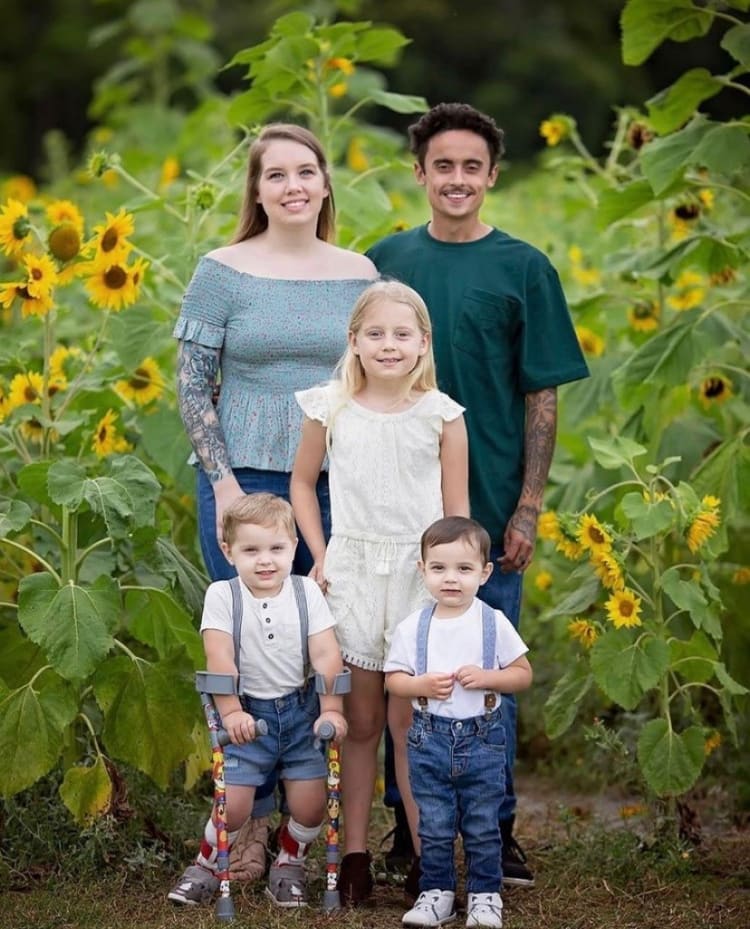 Christene and Miguel Marrero with Sophia (10), Sebastian (4) and Shiloh (2).