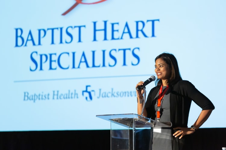 Dr. Satpathy presenting at a seminar