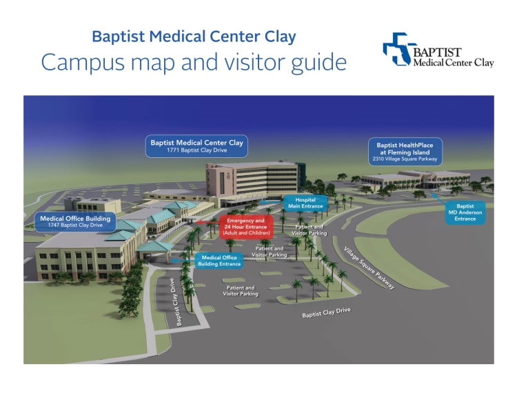 Parking and Campus Map Baptist Medical Center Clay Jacksonville