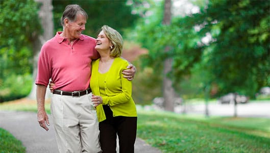 Couple walking