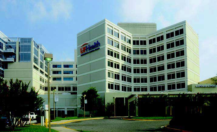 exterior of UF Health