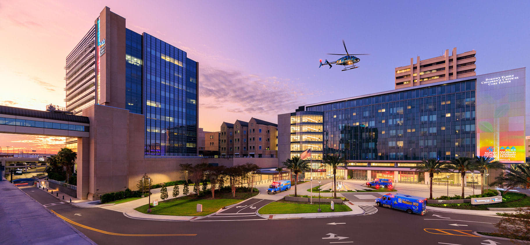 Exterior of Wolfson Children's hospital