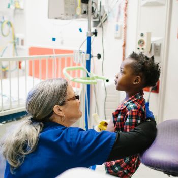 Pediatric heart patient with provider