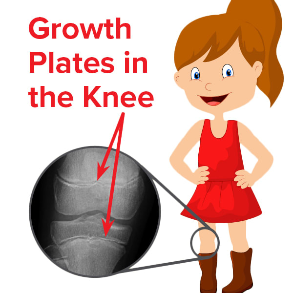 Growth. Plates in the knee 