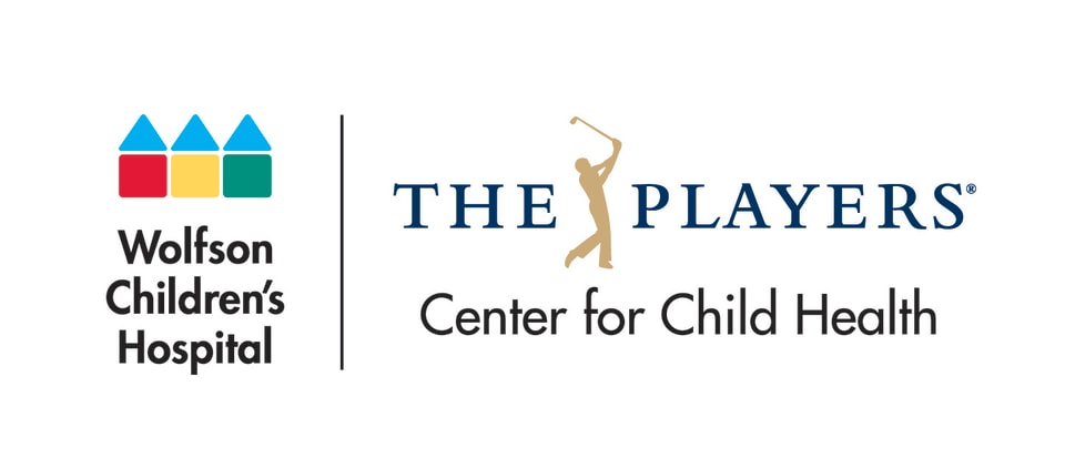 graphical logo for The Players Center for Child Health at Wolfson Children's Hospital