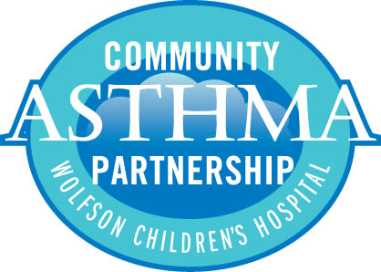 graphical logo of the Community Asthma Partnership at Wolfson Children's Hospital.
