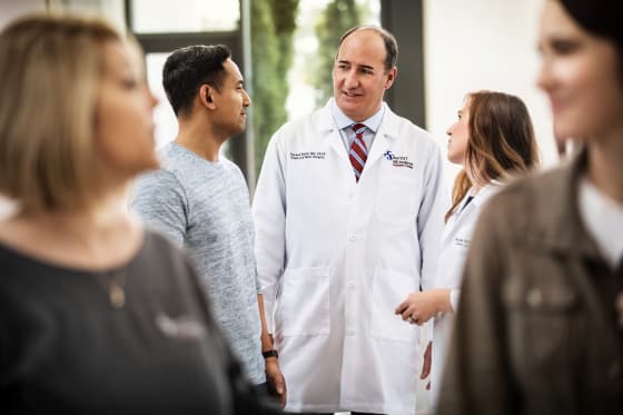 Dr. Smith talking with patient
