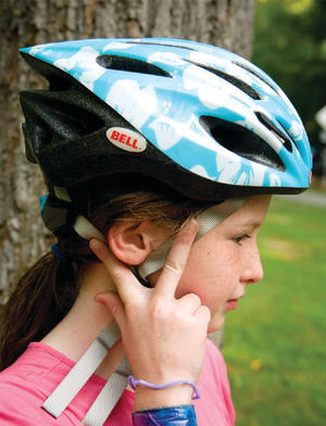 Wolfson Children's Hospital Helmet Fit Test Step Two