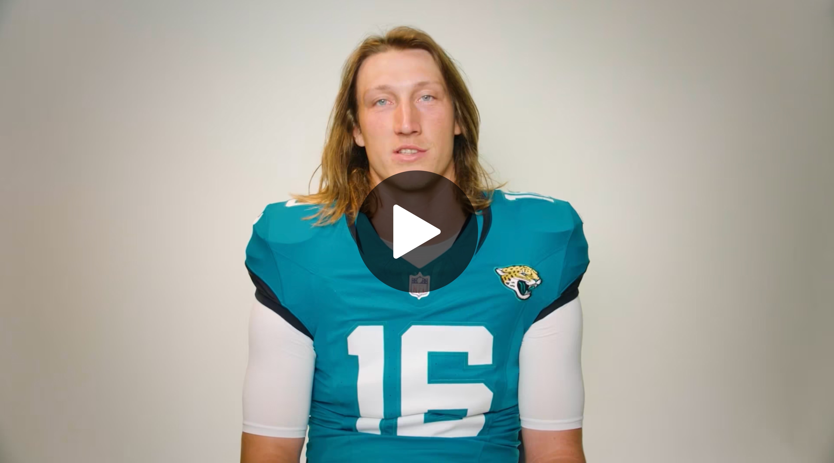 Jaguars quarterback Trevor Lawrence in an interview video