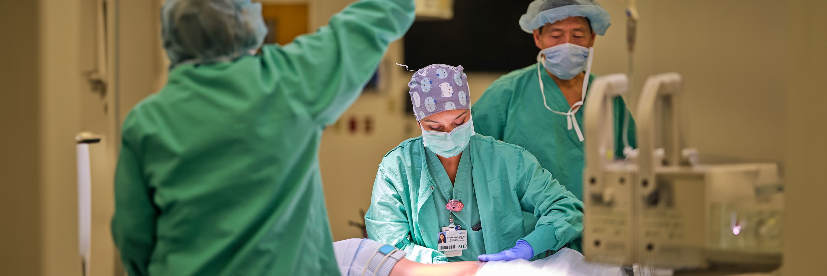 surgeons working on a pediatric patient