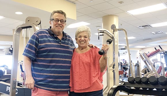 Photo of cardiac rehab couple