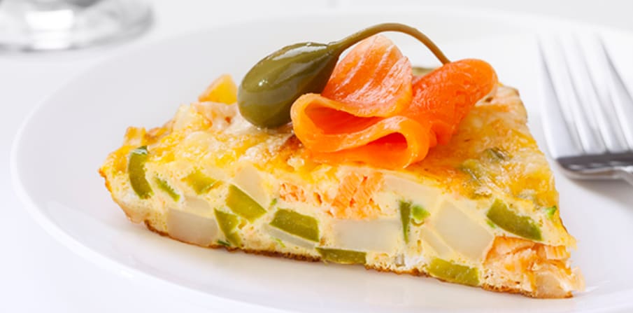 photo for RECIPE: Bagel, cream cheese and smoked salmon frittata article