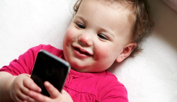 photo for Cell phones as pacifiers article