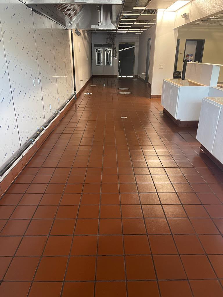 Commercial Kitchen — Quarry Tile Corridor — South Carolina