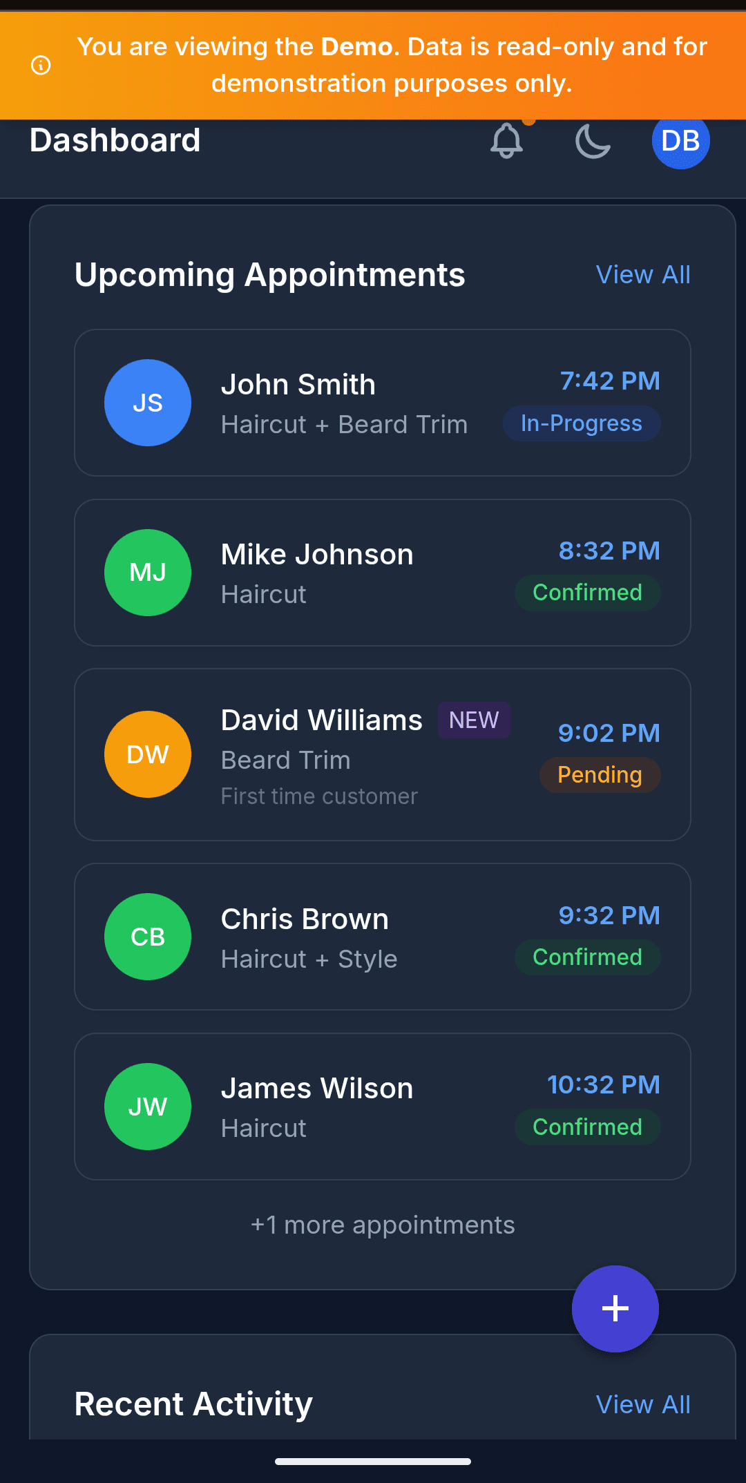 Demo Console Screenshot