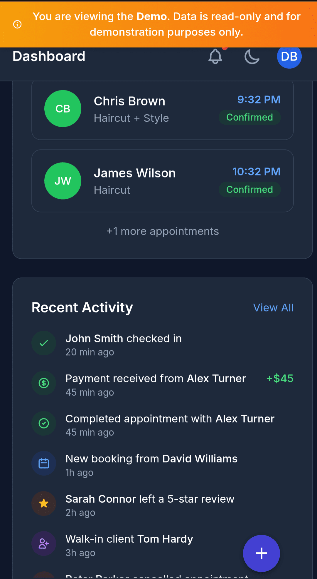 Demo Console Screenshot