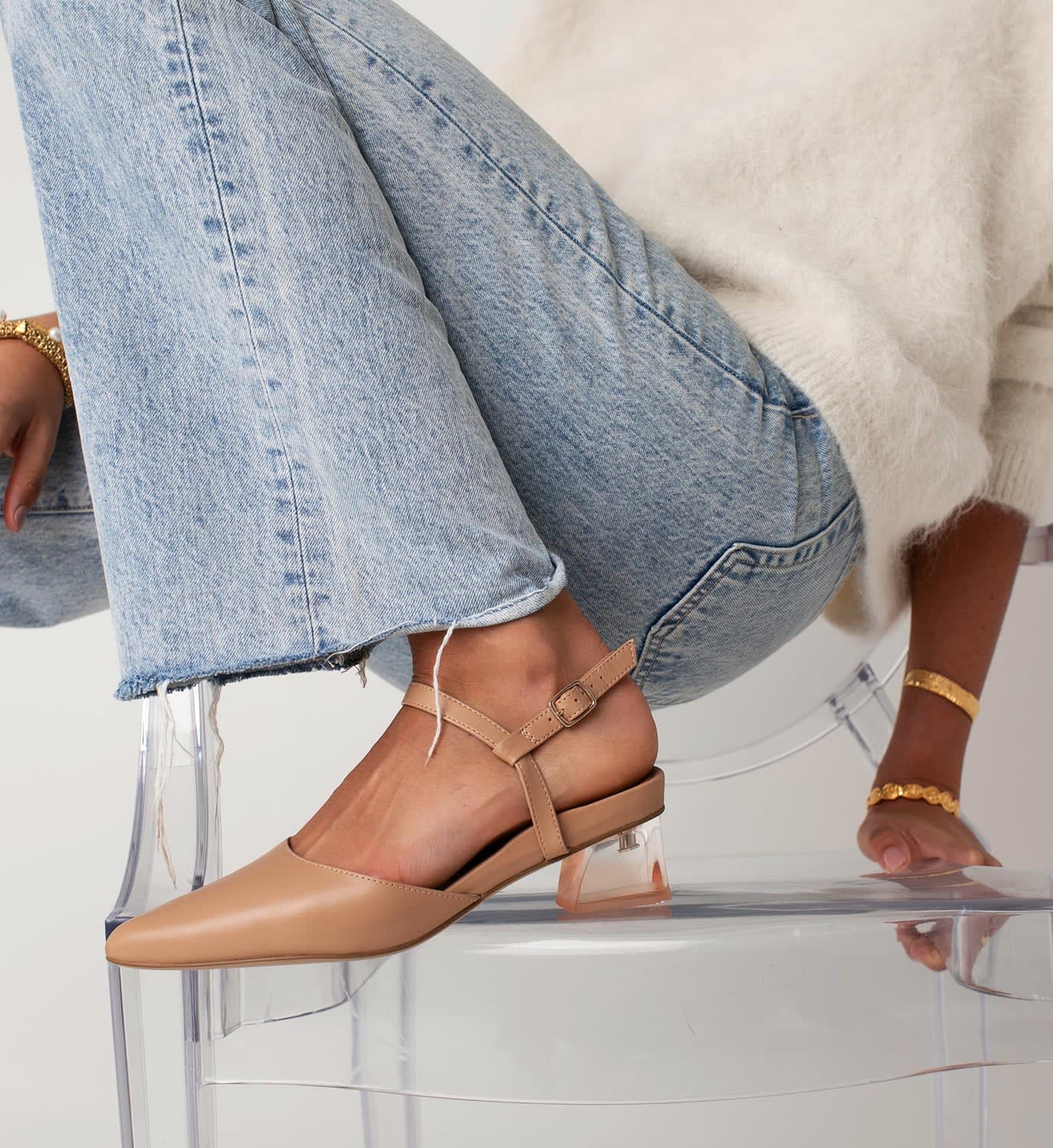 marabou kitten heels