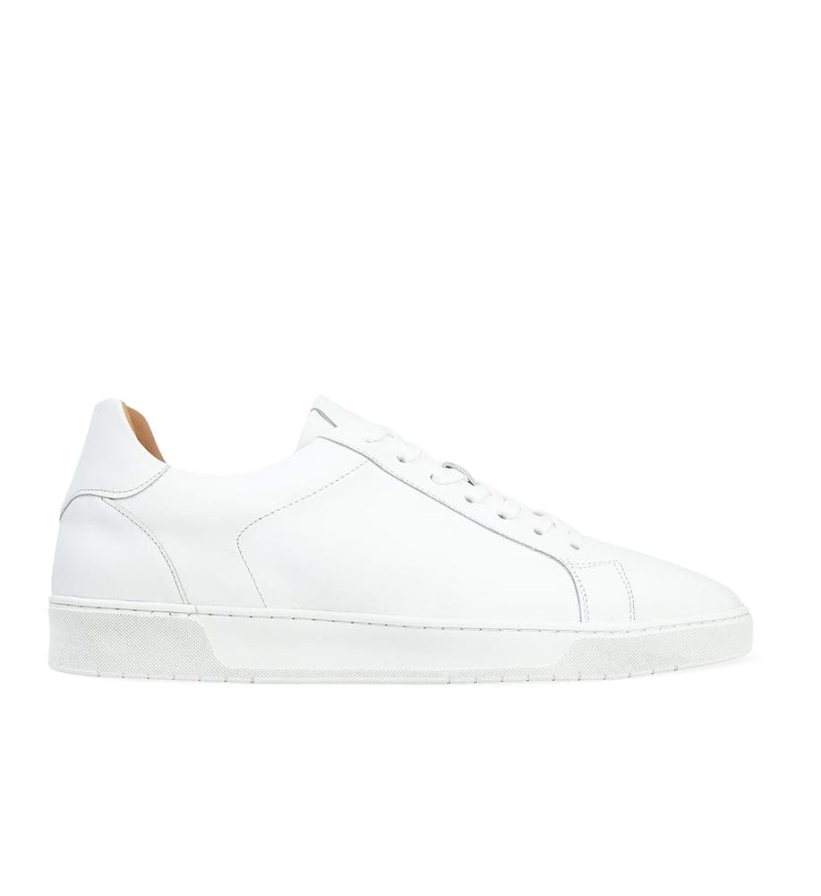 Bohrium Clean White Leather Sneakers | Bared Footwear