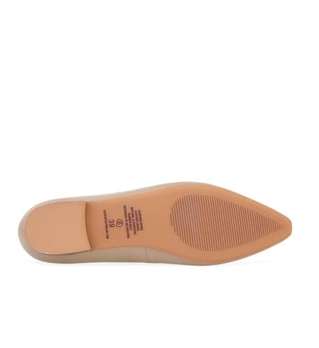 Inca Taupe Leather Ballet Flats | Bared Footwear