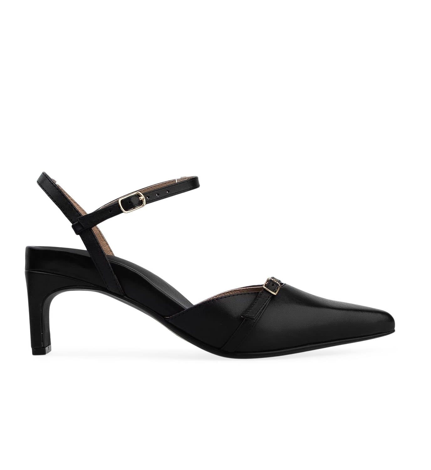 shriver low leather lace up heeled shoes