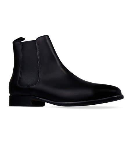 Thallium Black Leather Boots | Bared Footwear