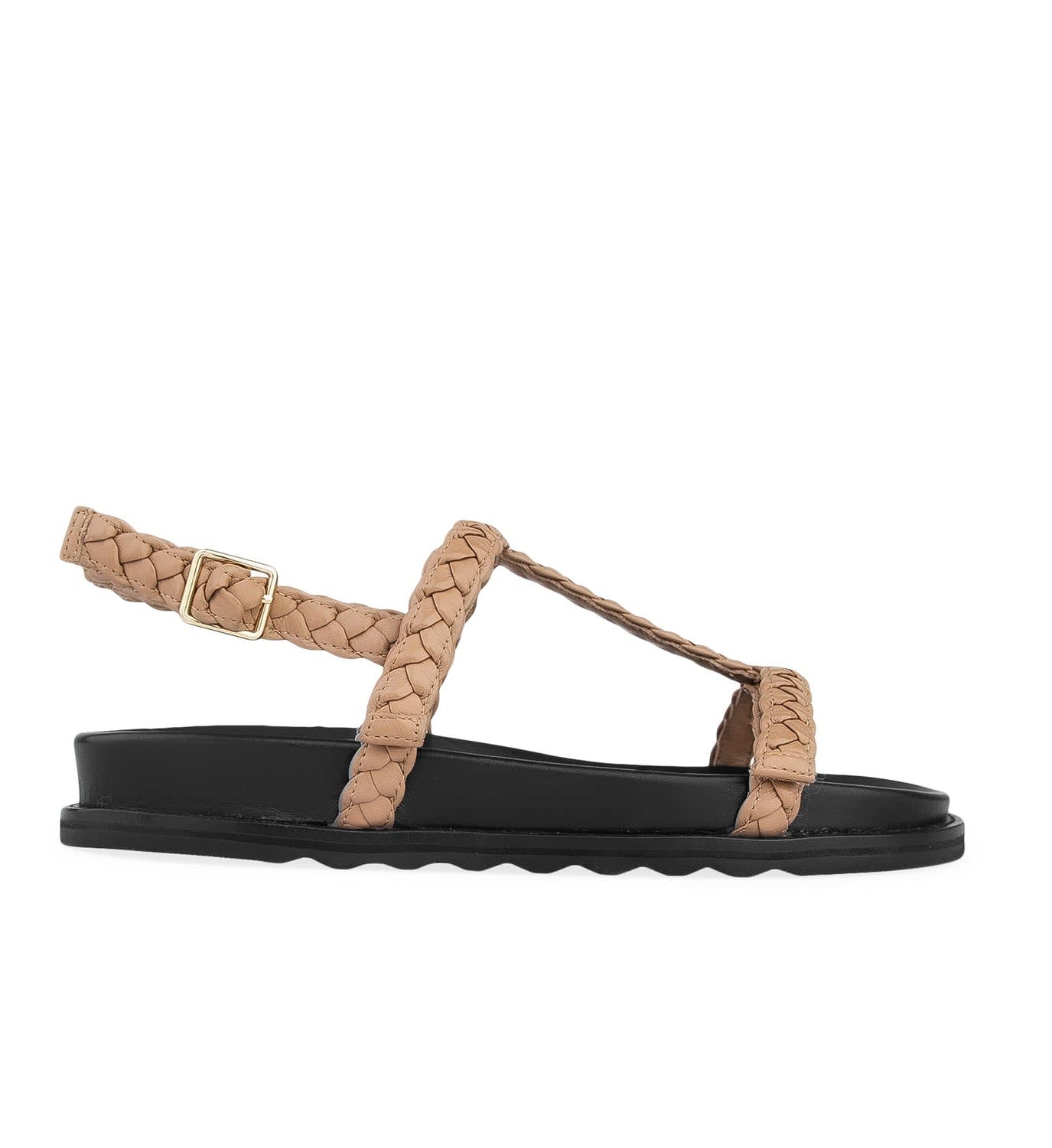 Toucanet Tan Leather Flat Sandals | Bared Footwear