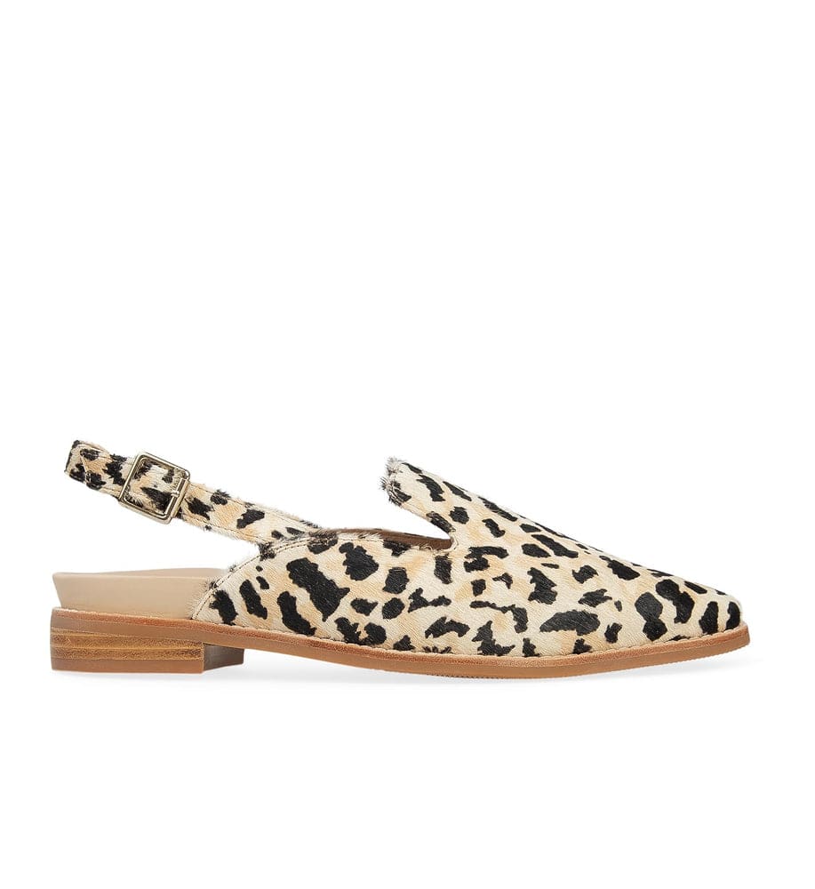 Baza Leopard Calf Hair Loafers | Bared Footwear