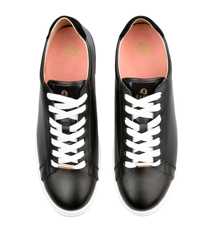 Hornbill 2 Black Leather Sneakers | Bared Footwear