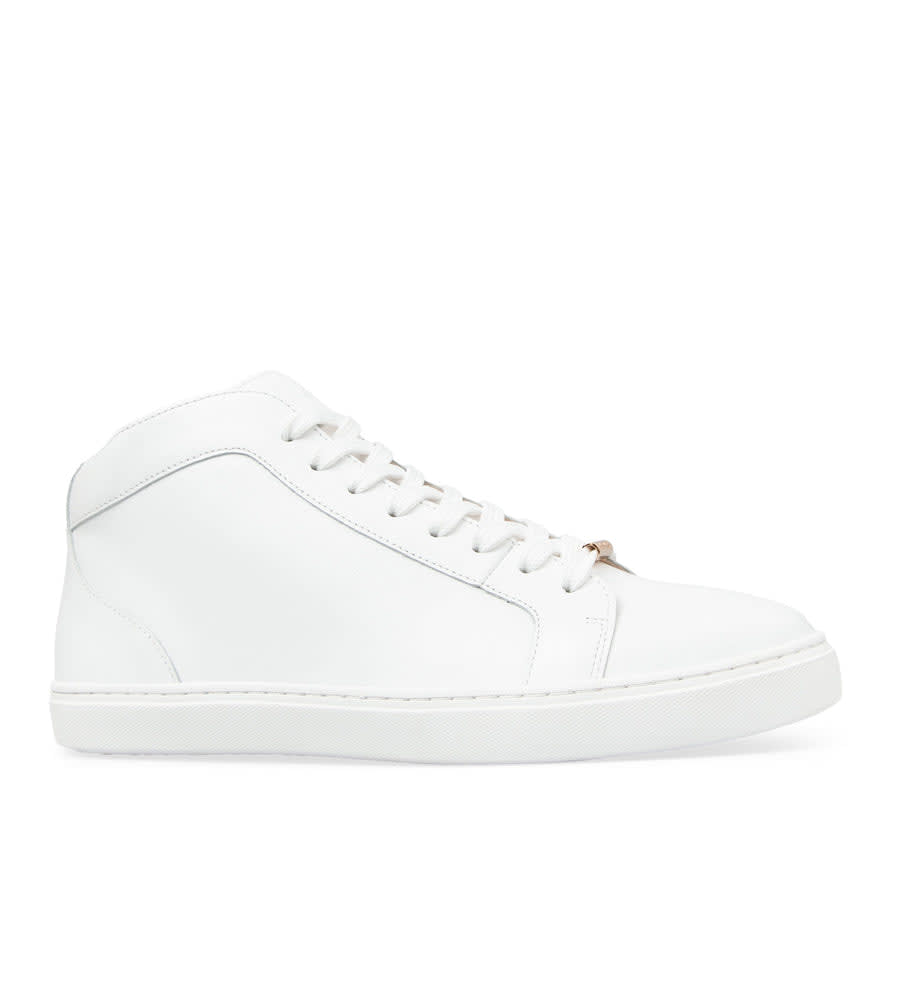 Noddy White Leather Sneakers | Bared Footwear