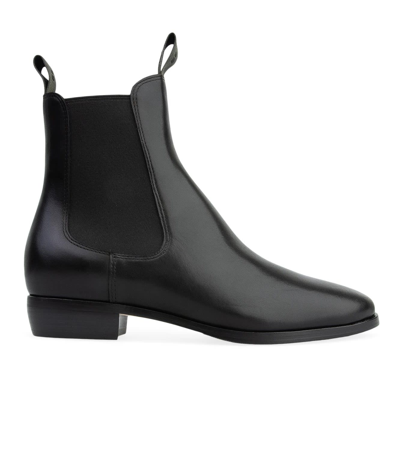 Pelican Black Leather Ankle Boots | Bared Footwear