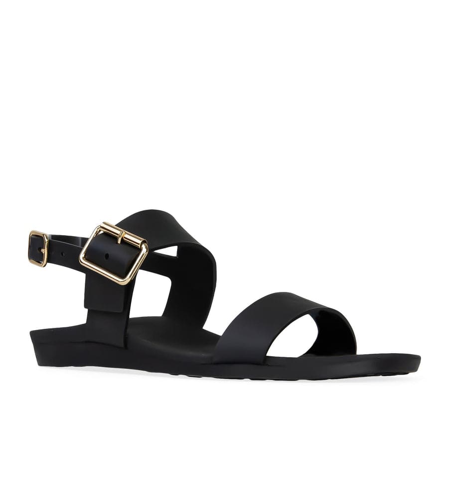 Sanderlings Midnight Rubber Flat Sandals | Bared Footwear