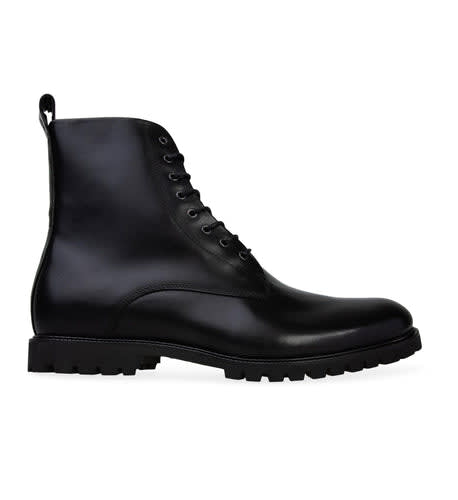 Selenium 2 Black Leather Boots | Bared Footwear