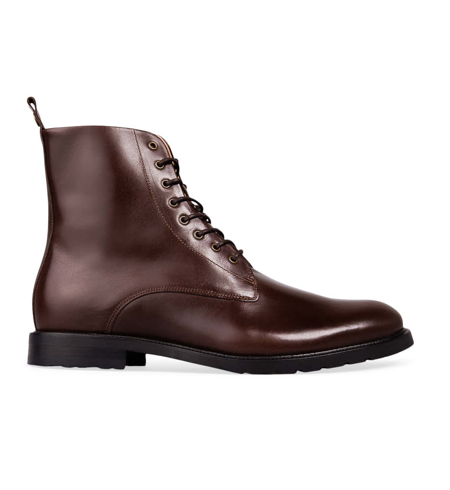 Selenium Chocolate Leather Boots | Bared Footwear