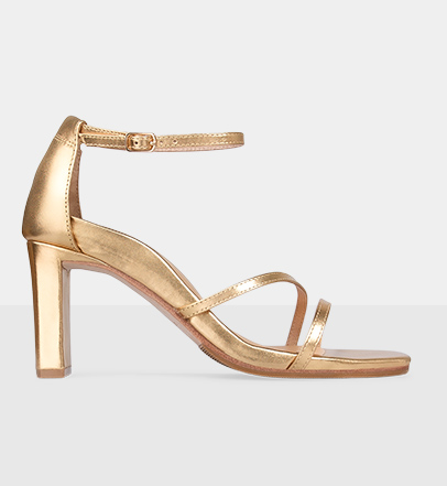 Gold Heels To Wear On Valentine’s Day | Bared Footwear