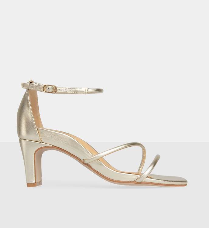 Goldfinch Soft Gold Leather Heels